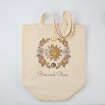 Load image into Gallery viewer, Rise And Shine Extra Large Beach Bags for Women - Reusable Shopping Bag - 25" x 15"
