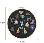 Load image into Gallery viewer, Glitter Embroidery Hoop - Enamel Pin Display Wall Art (Not Include Pin)