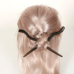 Load image into Gallery viewer, Natural Sandalwood Hair Sticks for Women - Set of 2 -(Hike)