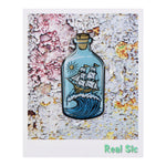 Load image into Gallery viewer, Ship in a Bottle Enamel Pin - Sailing, Ocean, Nautical Lapel Pin