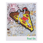 Load image into Gallery viewer, Skeleton Pizza Pin - Pepperoni Pizza Lovers Enamel Lapel Pin