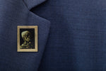Load image into Gallery viewer, Skull of a Skeleton with Burning Cigarette by Van Gogh Art Frame Pin - Museum Souvenir Fine Art Lapel Pin