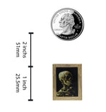 Load image into Gallery viewer, Skull of a Skeleton with Burning Cigarette Art Enamel Lapel Pin
