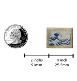 Load image into Gallery viewer, The Great Wave by Hokusai Art Frame Pin - Museum Souvenir Fine Art Lapel Pin