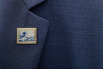 Load image into Gallery viewer, The Great Wave by Hokusai Art Frame Pin - Museum Souvenir Fine Art Lapel Pin