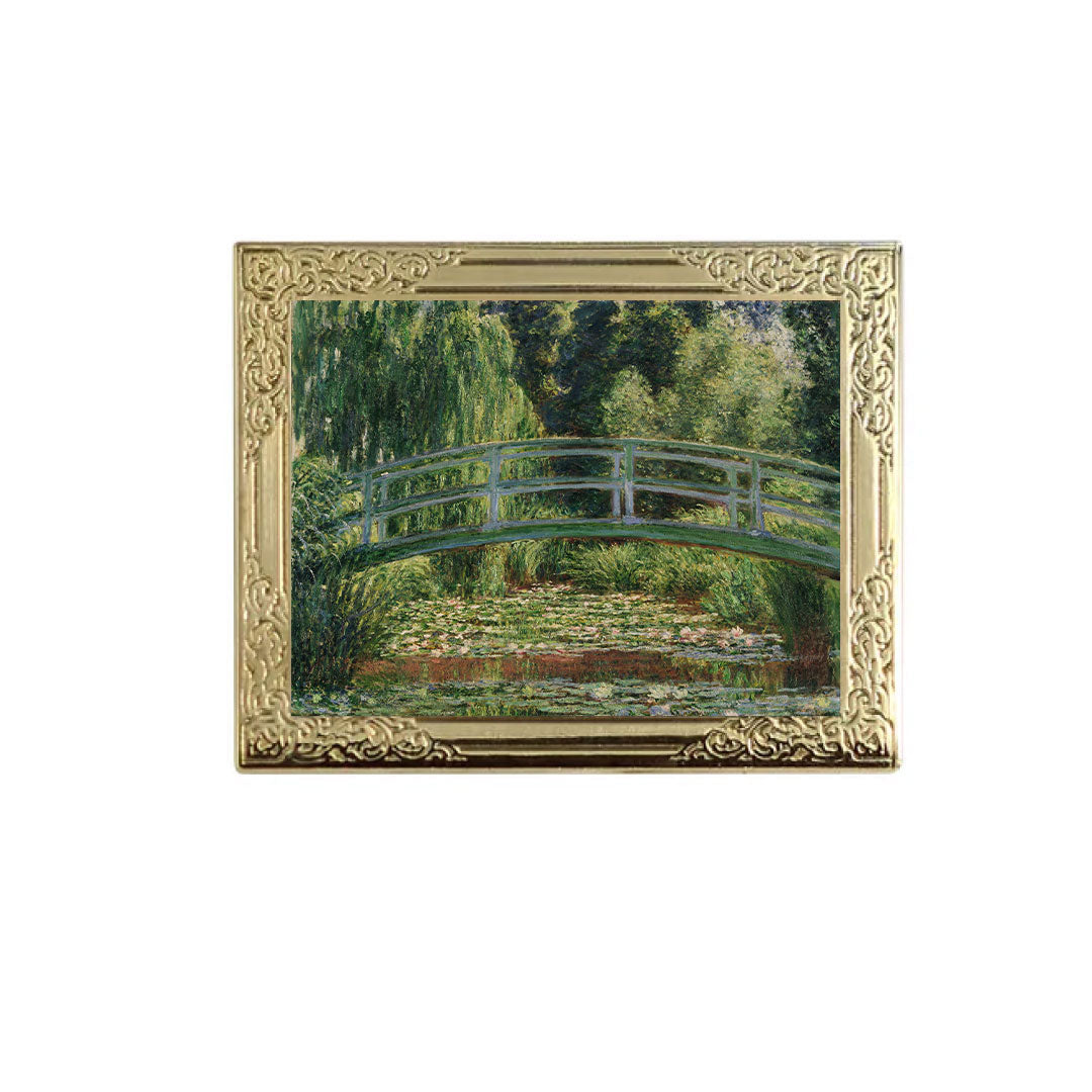 The Water Lilies by Claude Monet Art Frame Pin - Museum Souvenir Fine Art Lapel Pin