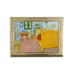 Load image into Gallery viewer, The Bedroom in Arles by Vincent Van Gogh Art Frame Pin - Museum Souvenir Fine Art Lapel Pin