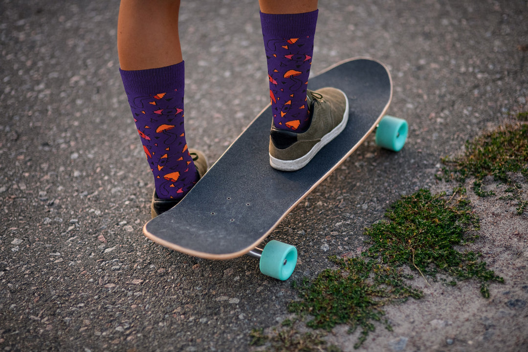 Mushroom Fungi Socks - Comfy Cotton for Men & Women