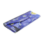 Load image into Gallery viewer, Van Gogh The Starry Night Foldable Eyeglass Case – Art Vegan Leather Folding Hard Shell Case