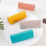 Load image into Gallery viewer, Solid Color Glasses Case - Vegan Leather Magic Folding Hard Shell Case