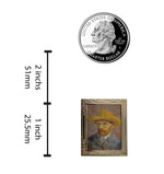 Load image into Gallery viewer, Vincent van Gogh Self-Portrait with a Straw Hat Art Enamel Lapel Pin
