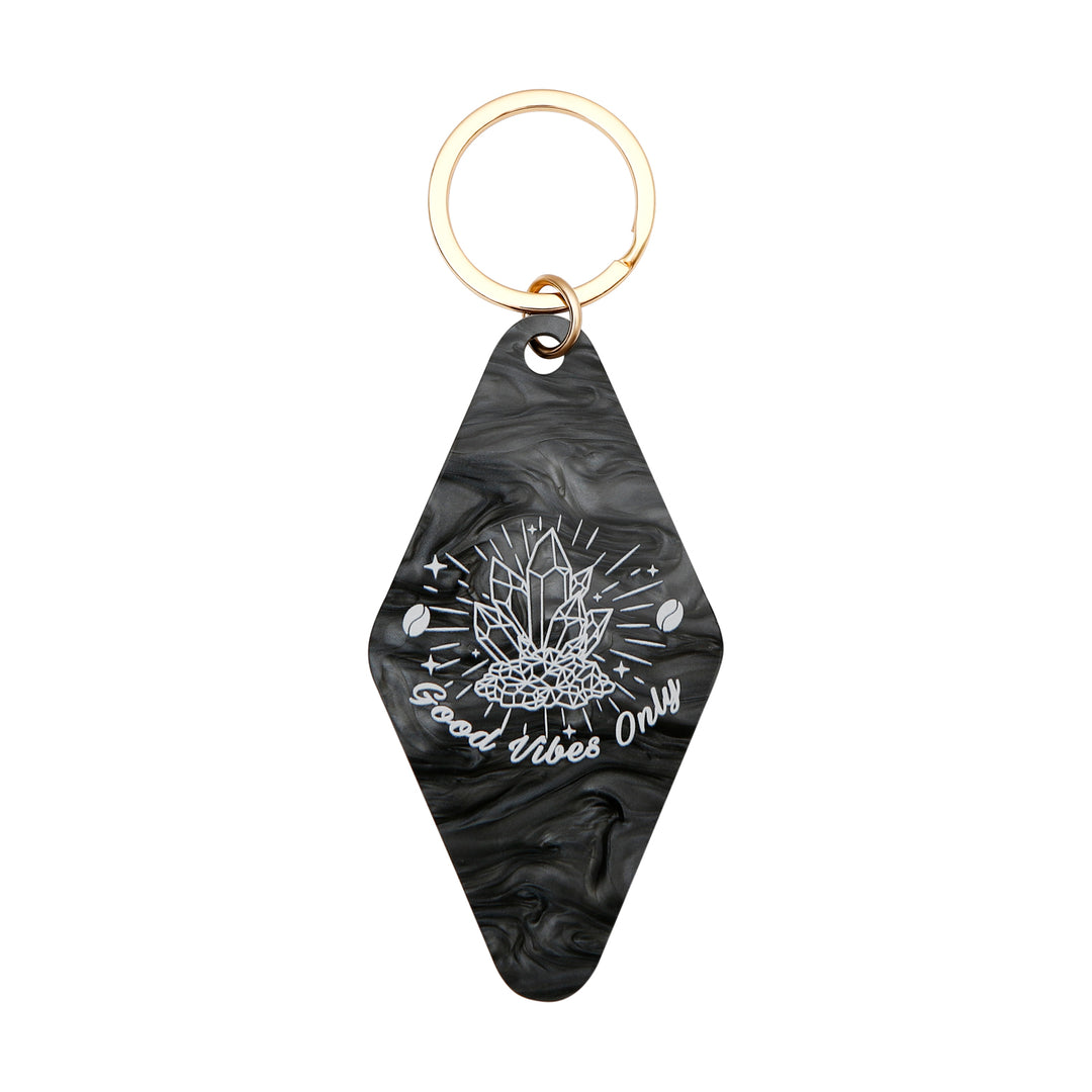 Vintage Keychain Retro Style Motel Hotel Key Ring - Route 66