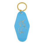 Load image into Gallery viewer, REAL SIC - Vintage Unicorn Key chain - Route 66 / Hotel Key