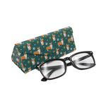 Load image into Gallery viewer, Welsh Corgi Print Glasses Case - Vegan Leather Magic Folding Hard Case