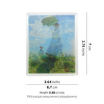 Load image into Gallery viewer, Woman with a Parasol Acrylic Magnet – Claude Monet Art Fridge Magnet