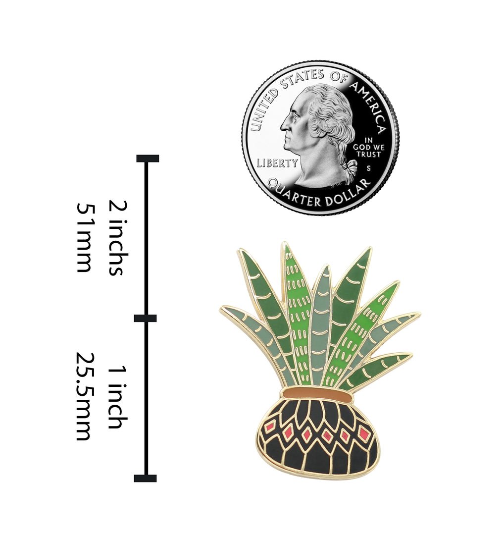 Aloe Vera Plant Enamel Pins By Real Sic - Pins For Your Life