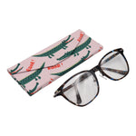 Load image into Gallery viewer, Crocodile Print Glasses Case - Vegan Leather Magic Folding Hardcase