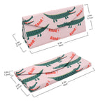 Load image into Gallery viewer, Crocodile Print Glasses Case - Vegan Leather Magic Folding Hardcase