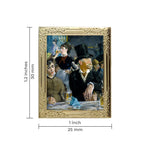 Load image into Gallery viewer, At the Café by Edouard Manet Art Frame Pin - Museum Souvenir Fine Art Lapel Pin