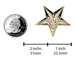 Load image into Gallery viewer, Sabbatic Goat Pentagram Occult Enamel Pin