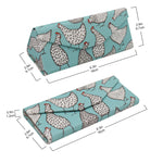 Load image into Gallery viewer, Chicken Print Glasses Case - Vegan Leather Magic Folding Hardcase

