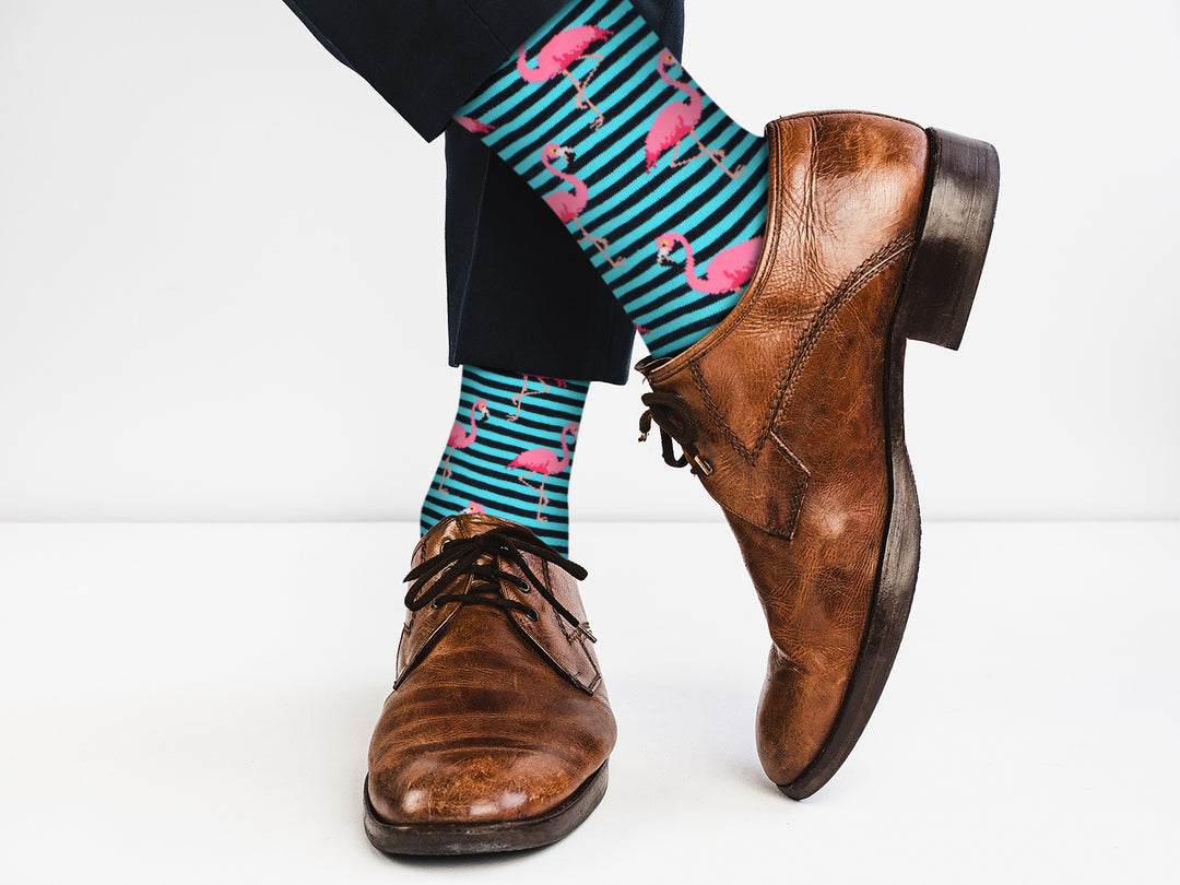 Funky Flamingo Socks - Comfy Cotton for Men & Women