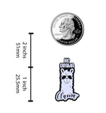 Load image into Gallery viewer, No Drama Llama Pin - No Stress Motivational Llama Enamel Pin