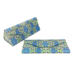 Load image into Gallery viewer, Grapes by William Morris Folding Glasses Case - Vegan Leather Folding Hard Shell Case