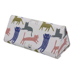 Load image into Gallery viewer, Indie Cat Print Glasses Case - Vegan Leather Magic Folding Hardcase