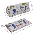 Load image into Gallery viewer, Indie Cat Print Glasses Case - Vegan Leather Magic Folding Hardcase