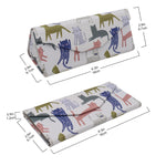 Load image into Gallery viewer, Indie Cat Print Glasses Case - Vegan Leather Magic Folding Hardcase
