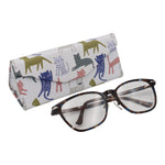 Load image into Gallery viewer, Indie Cat Print Glasses Case - Vegan Leather Magic Folding Hardcase