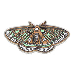 Load image into Gallery viewer, Moth Pin - Occult Luna Moth / Butterfly Enamel Pin in 4 Colors