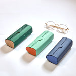 Load image into Gallery viewer, Vintage-Inspired Magnetic Vegan Leather Glasses Case: Retro Cylindrical Design for Stylish Eyewear Protection