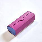 Load image into Gallery viewer, Vintage-Inspired Magnetic Vegan Leather Glasses Case: Retro Cylindrical Design for Stylish Eyewear Protection