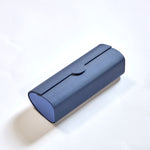 Load image into Gallery viewer, Vintage-Inspired Magnetic Vegan Leather Glasses Case: Retro Cylindrical Design for Stylish Eyewear Protection