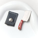 Load image into Gallery viewer, Mini Keychain Knife - Cooking Knife Shaped Utility Knife