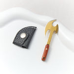 Load image into Gallery viewer, Mini Double-Edged Battle Axe Keychain Knife - Utility Pocket Knife