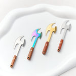 Load image into Gallery viewer, Mini Double-Edged Battle Axe Keychain Knife - Utility Pocket Knife