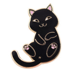 Load image into Gallery viewer, Real Sic Playful Cat Enamel Pin - Cute &amp; Funny Cat Lapel Pin
