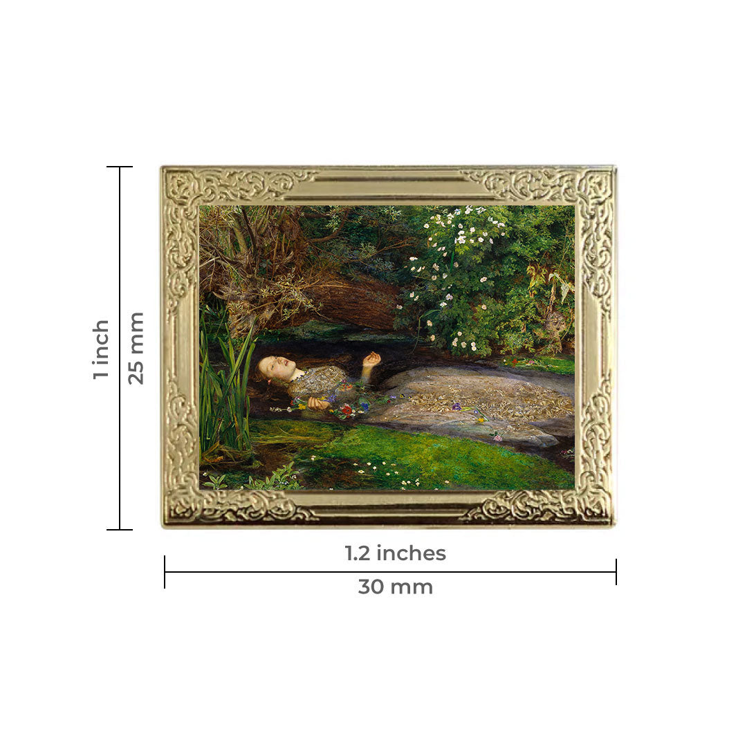 Ophelia by John Everett Millais Art Frame Pin - Museum Souvenir Fine A –  Real Sic, image size:1080x1080