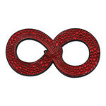 Load image into Gallery viewer, Ouroboros Enamel Pin – Occult Snake Pin with Real Gold