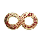 Load image into Gallery viewer, Ouroboros Enamel Pin – Occult Snake Pin with Real Gold