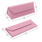 Load image into Gallery viewer, Pink Solid Color Glasses Case - Vegan Leather Magic Folding Hardcase