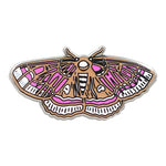 Load image into Gallery viewer, Moth Pin - Occult Luna Moth / Butterfly Enamel Pin in 4 Colors
