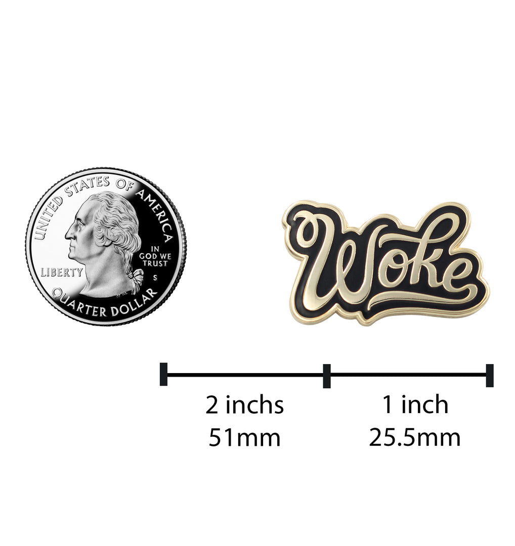 Woke Enamel Pin - Stay Woke Black Lives Matter Pride Pin