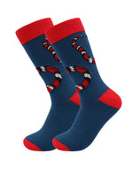 Load image into Gallery viewer, Image of Real Sic  Animals Casual Dress Socks - Snake - For Men and Women