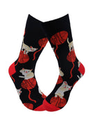 Load image into Gallery viewer, Image of Real Sic  Casual Designer Animal Socks - Playful Cat - for Women