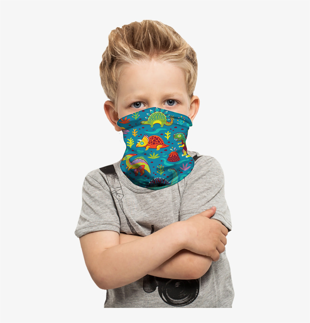 Cooling - dinasour -dinos - Neck - Gaiter - Face - protection- Mask - For - Kids (12)