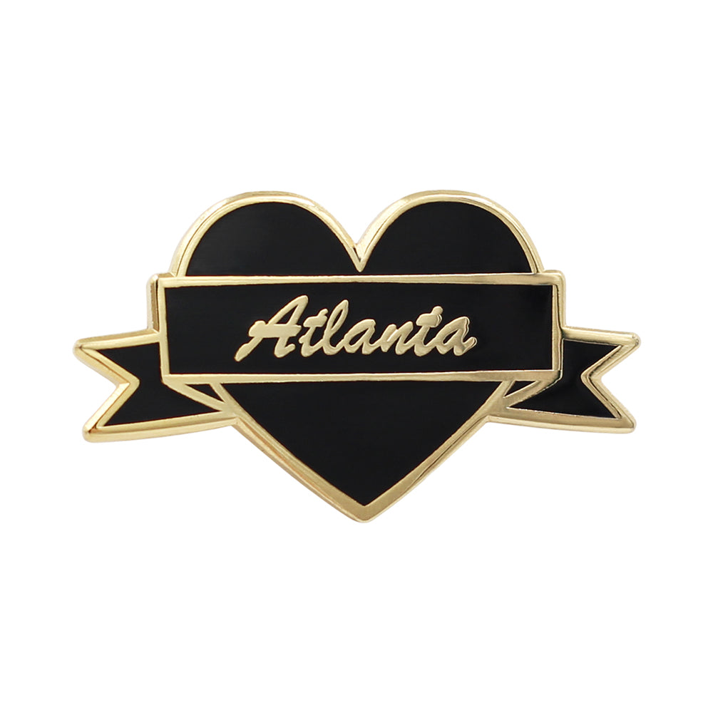 I Heart Atlanta Enamel Pin - Atlanta Souvenir Pin by Real Sic
